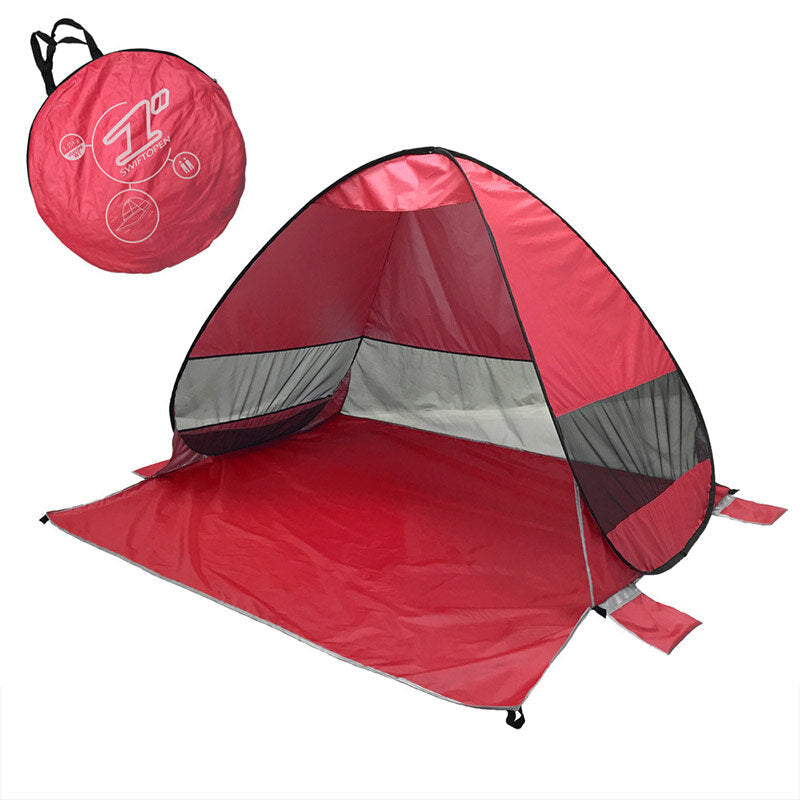 Fully Automatic P0P-UP Tent 2 Second Quick Open Beach Tent With Storage Bag Portable UV Protection Sunshade