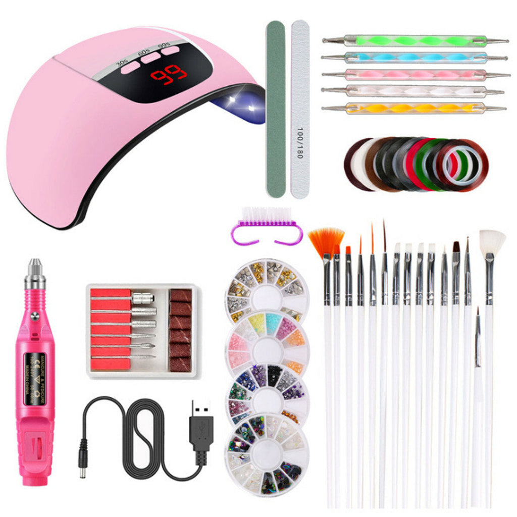 Nail Lamp Sander Nail File Painting Pen Nail Decoration Set