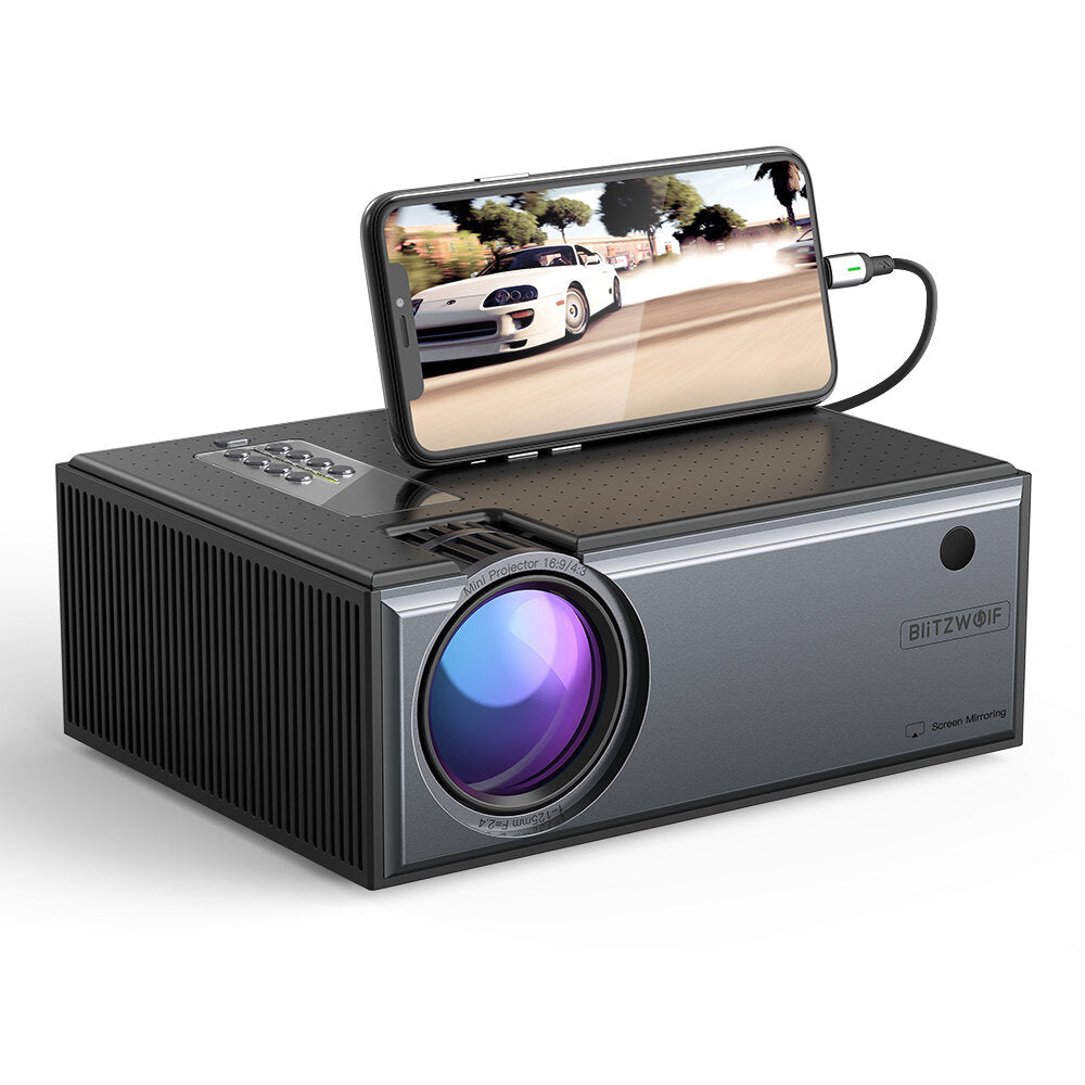 LCD Projector 2800 Lumens Phone Same Screen Version Support 1080P Input Dolby Audio Wireless Portable Smart Home Theater Projector Beamer