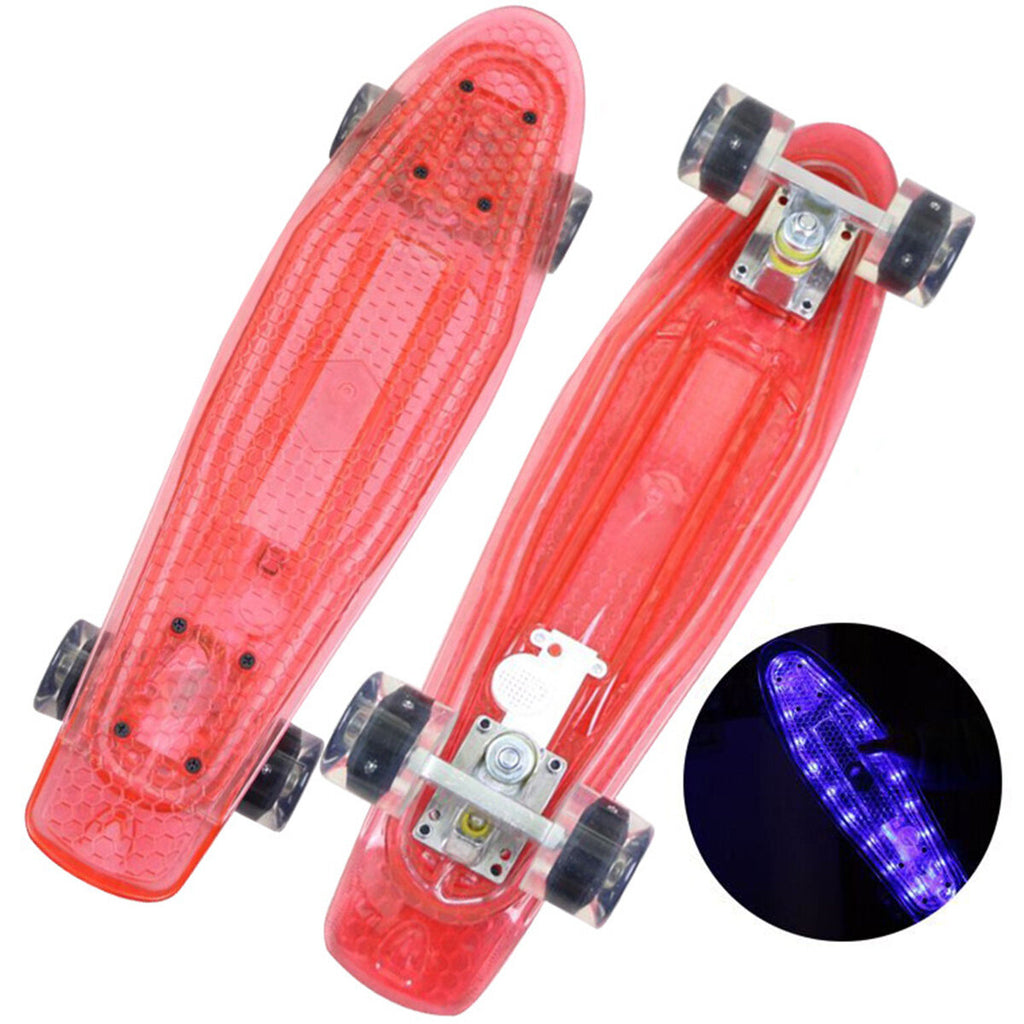 Kids Skateboard Full Board Flashing Wheel Children Scooter Long-board Banana Skate Board for Beginner Gift Max Load 150kg