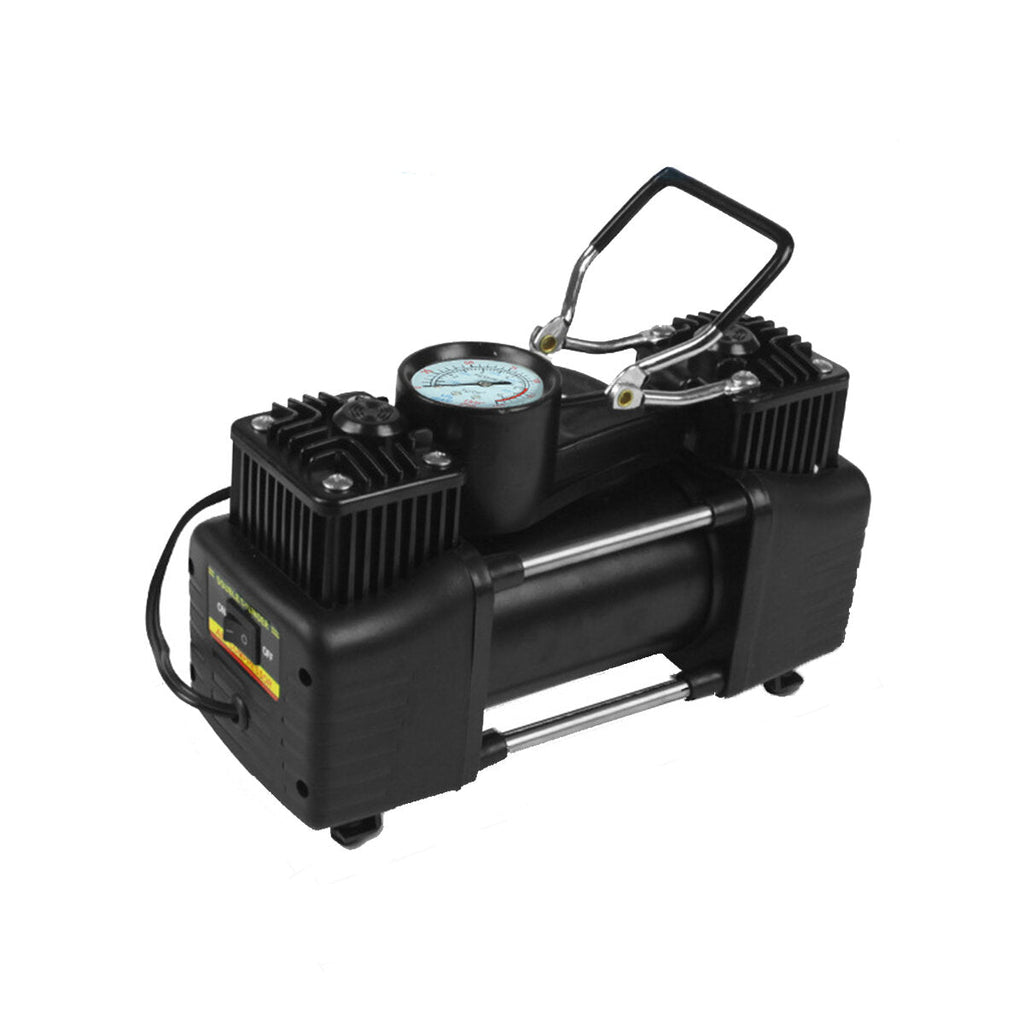 12V 150PSI Dual Cylinder Car Tire Inflator Portable Auto Air Compressor Pump Smart Preset Inflation with LED Light