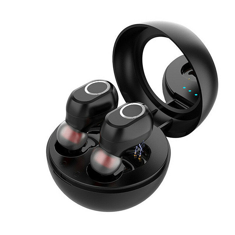 Touch Control TWS Bluetooth Earphone Wireless Stereo Handsfree Headset with Mirror Charging Case