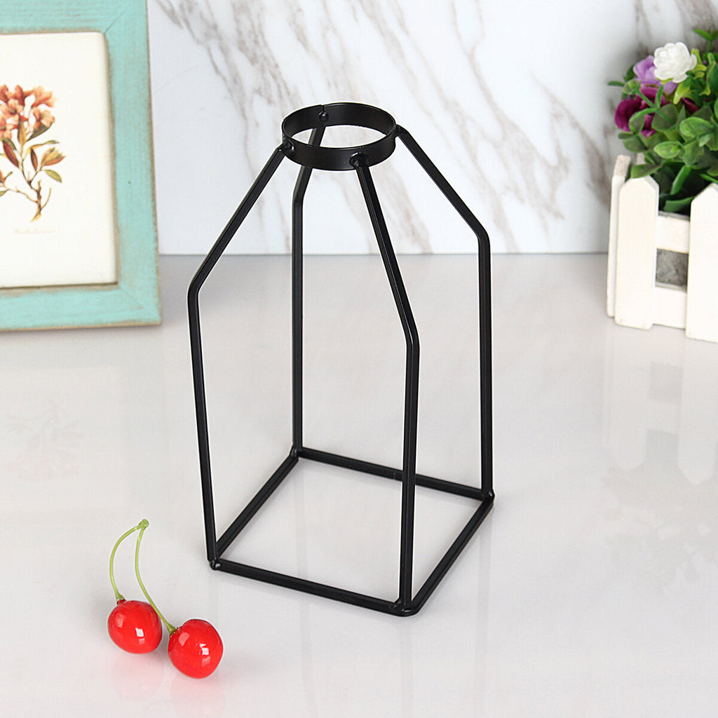 3D Nordic Metal Vase Glass Tube Hydroponic Plant Container Ornaments Home Decor