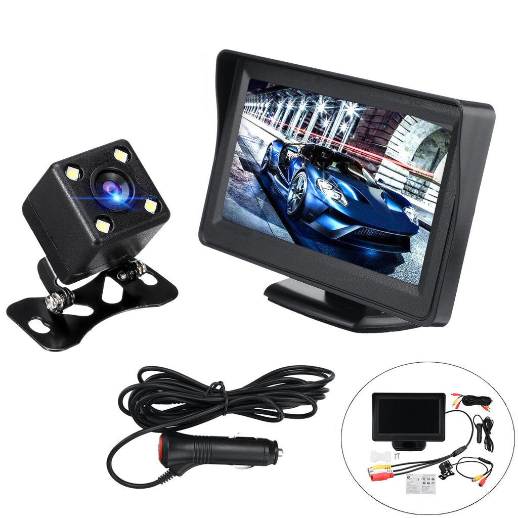 4.3" 800*480 LCD Screen Monitor For Car Rear View Reverse Backup Camera