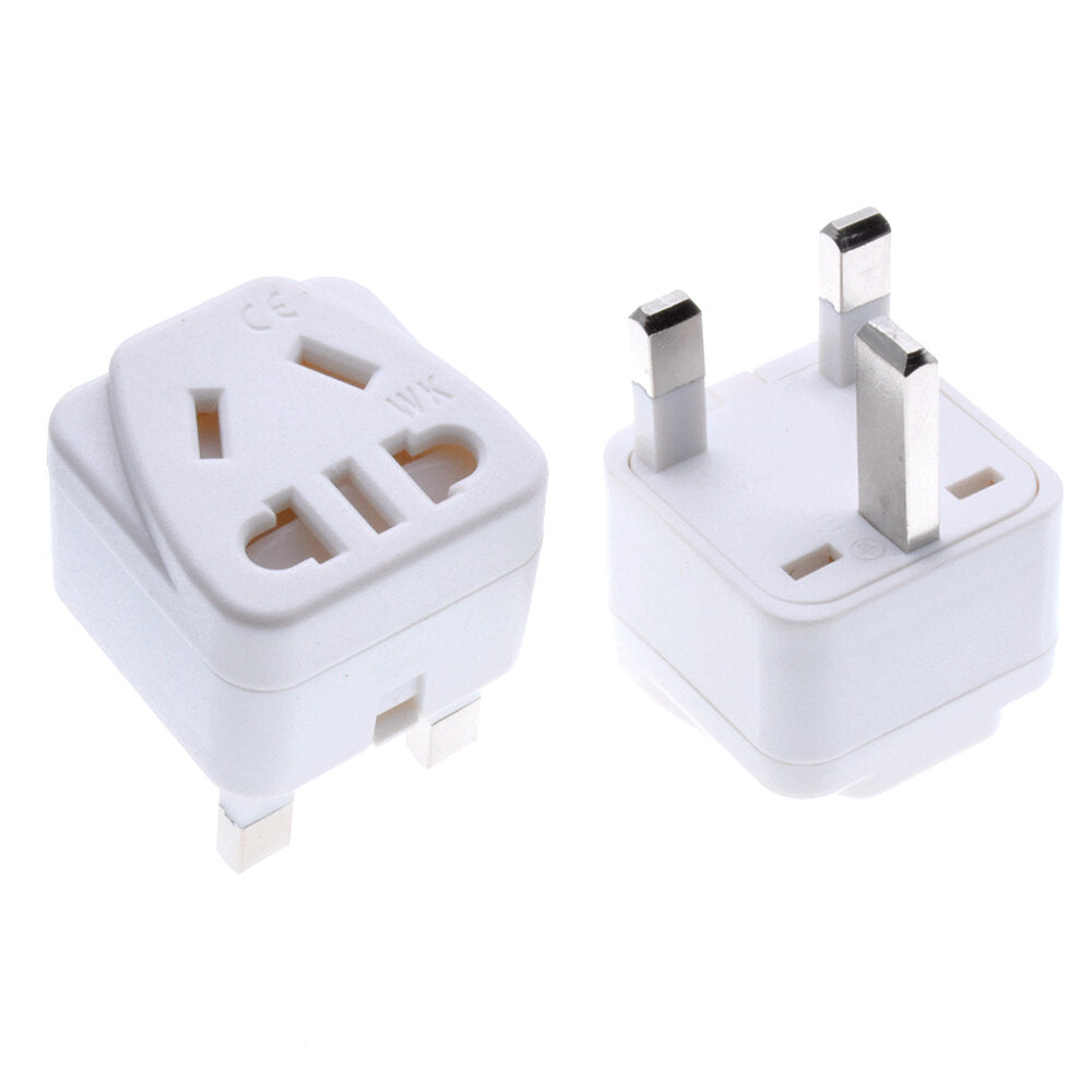 UK/Singapore/Malaysia/Hongkong Power Plug, US/AU/China 2pin 3pin Socket to UK 3pin Plug Converter Travel Adapter 13A250V