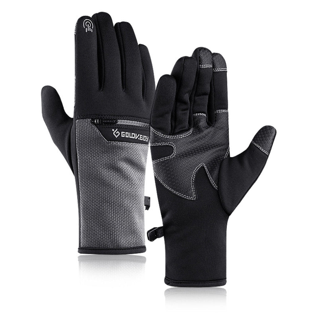 Outdoor Sports Non-slip Winter Warmth Ski Glove With Zipper Pocket For Men Women Waterproof Touchscreen Riding Gloves