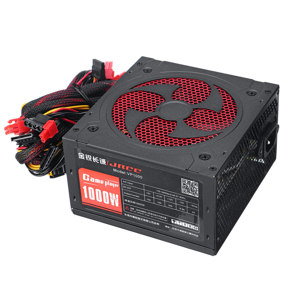 1000W ATX 12V 2.31 PC Power Supply PFC INTEL ATX12V 2.31 8PIN+2x6PIN LED Fan Computer