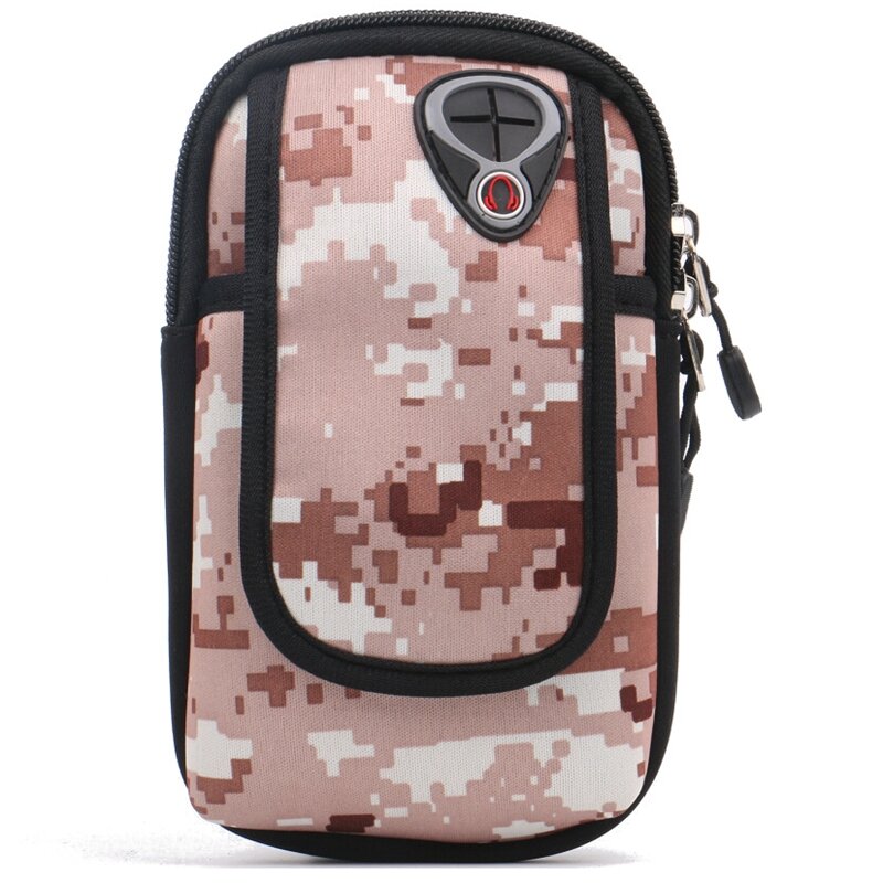 Outdoor Sports Jogging Arm Bag Phone Package Mobile Phone Arm Pouch Camouflage Printing