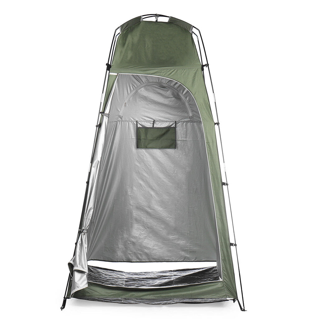 Single People Shower Tent Changing Room Bathing Tent Rain Shelter Camping Toilet Outdoor Hiking with Storage Bag