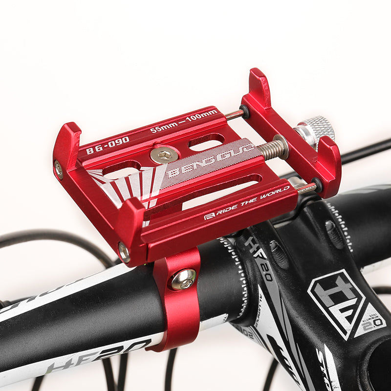 Adjustable Bicycle Phone Holder Aluminum Alloy 3.5"-6.5" Shockproof Bracket