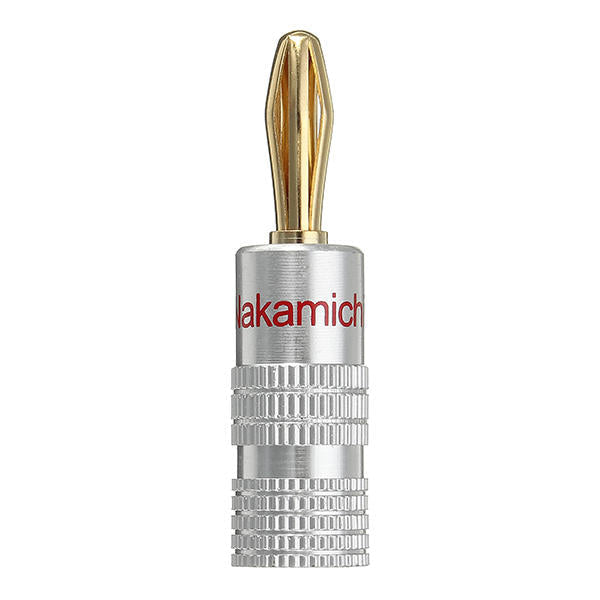 Banana Plug For 4mm Video 24K Gold Plated Speaker Copper Adapter Audio Connector FLM