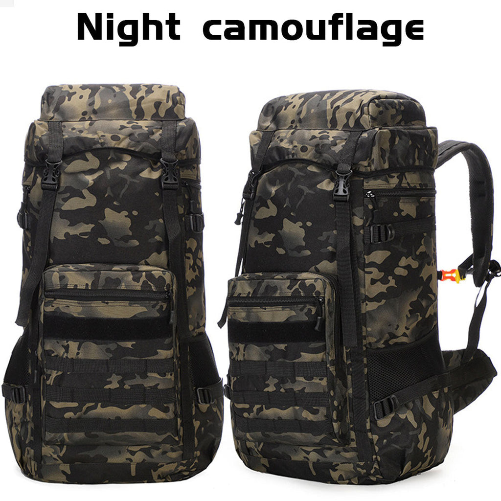 70L Outdoor Waterproof Military Tactical Backpack Camping Hiking Backpack Trekking Camouflage Travel Shoulder Backpack