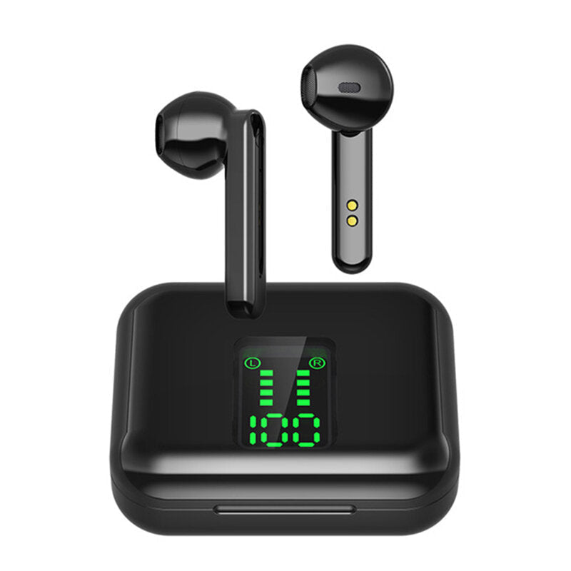 TWS True Wireless Headphone Stereo Bluetooth 5.0 Earphone LED Display Sport In-ear Headset for iOS Android