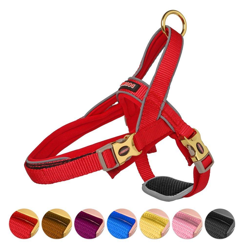 Dog Harness with Traffic Control Handle Belly Protector Reflective Padded Collar