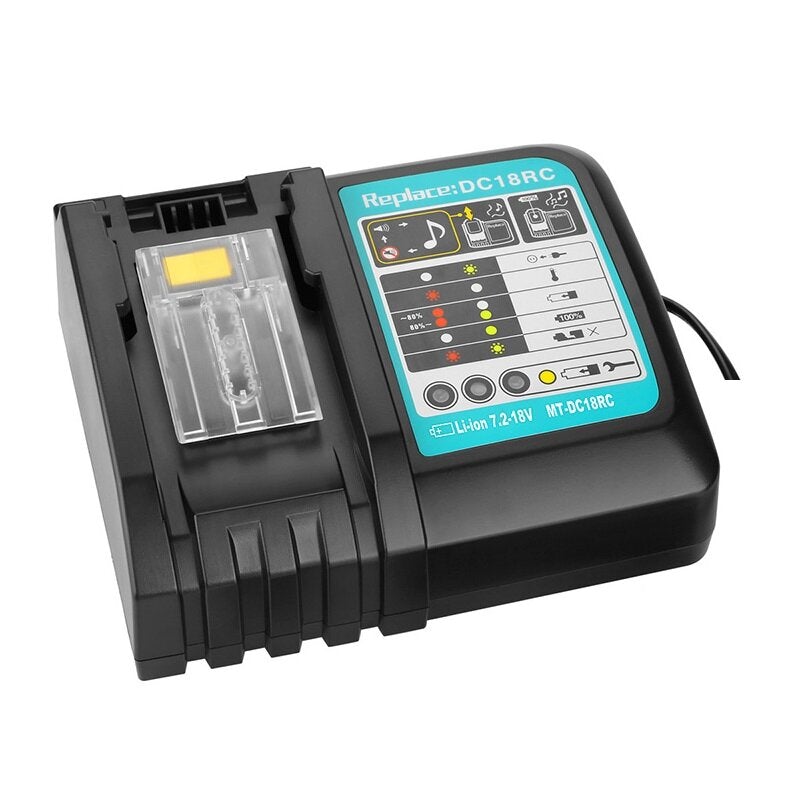 Li-ion Battery Charger 2/6/6.5A EU Plug Charging Current For Makita 14.4V-18V BL1830 BL1430 DC18RC Power Tool Battery