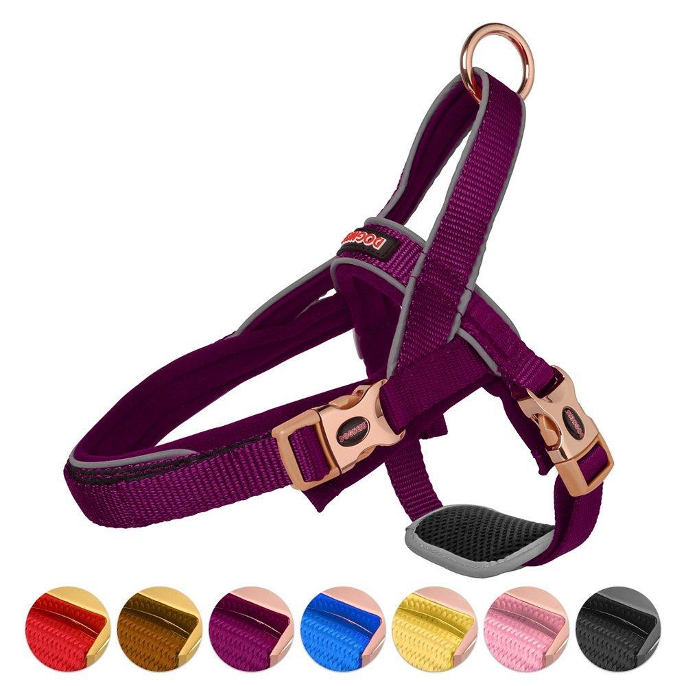 Dog Harness with Traffic Control Handle Belly Protector Reflective Padded Collar