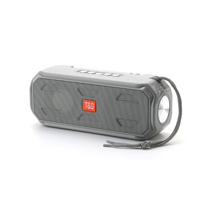 Bluetooth Speaker Stereo Bass Music Box Support TF FM Radio USB AUX With Flashlight Portable Outdoor Speaker