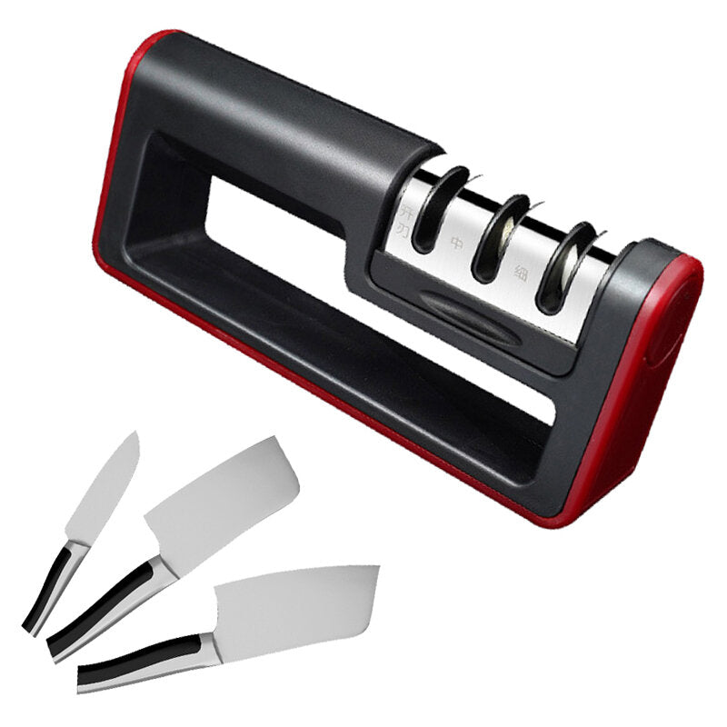 3-Stage Sharpening Stone Household Camping Knife Kitchen Sharpener Fine Grinding Ultra-fine Blade Special Sharpener