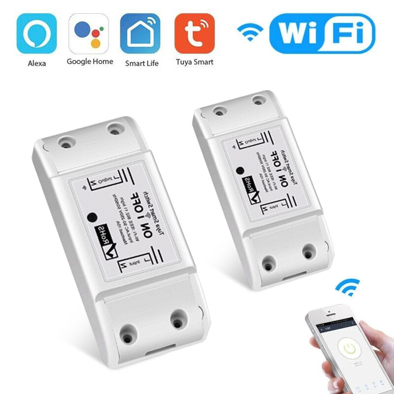 WiFi Switch Smart Wireless Light Switch Remote Control Universal DIY Module for Smart Home Automation Solution