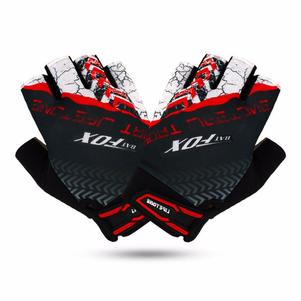 Unisex Bike Gloves Breathable Shockproof Half Finger Gloves for Bicycle Climbing Sport