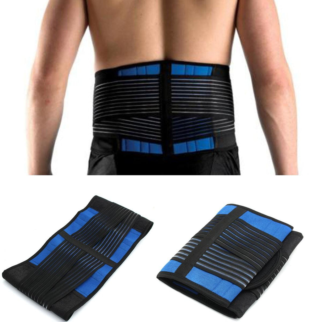 Neoprene Lower Back Support Belt Compression Brace Pull Lumbar