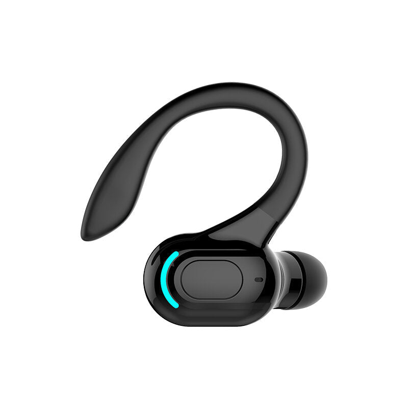 Bluetooth 5.2 Wireless Headphone Single Ear Hook Business Earphones Stereo Noise Reduction Earbuds Headsets With Microphone