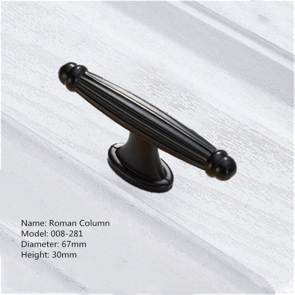 Aluminum Alloy Black Handles For Furniture Cabinet Knobs And Handles Kitchen Handles Drawer Knobs Cabinet Pulls Cupboard Handles Knobs