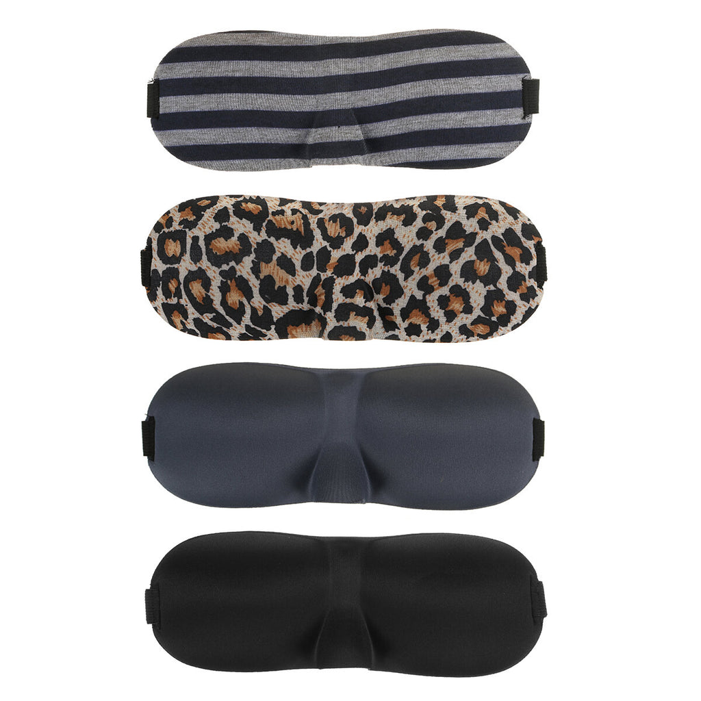 3D Cotton Sleeping Eye Mask Travel Nap Cover Blindfold Adjustable