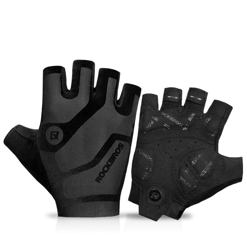 Cycling Gloves Half Finger Shockproof Windproof Anti-slip MTB Road Bicycle Gloves Winter Camping Travel