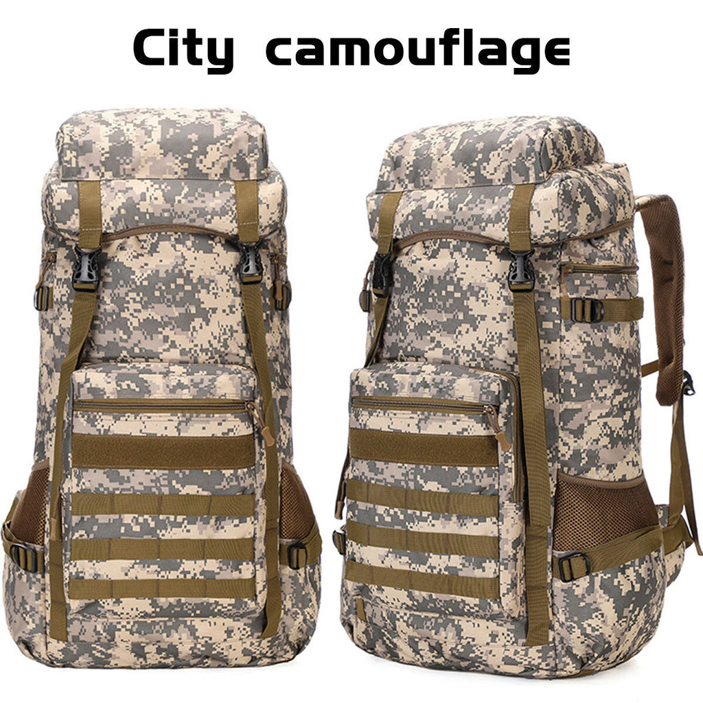 70L Outdoor Waterproof Military Tactical Backpack Camping Hiking Backpack Trekking Camouflage Travel Shoulder Backpack