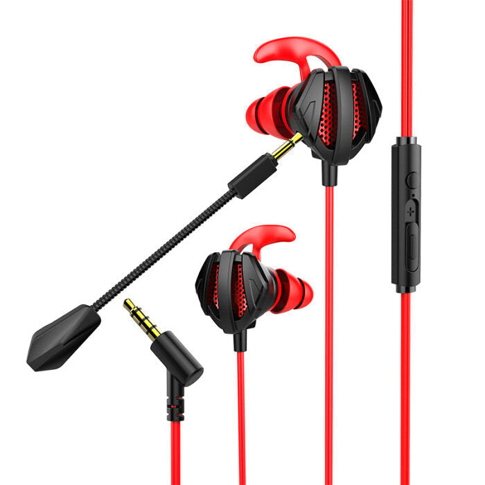 Noise Cancelling 3D Stereo In-ear Wired Control Earphone Headset Bass Gaming Earbuds with Dual mic for iPad huawei