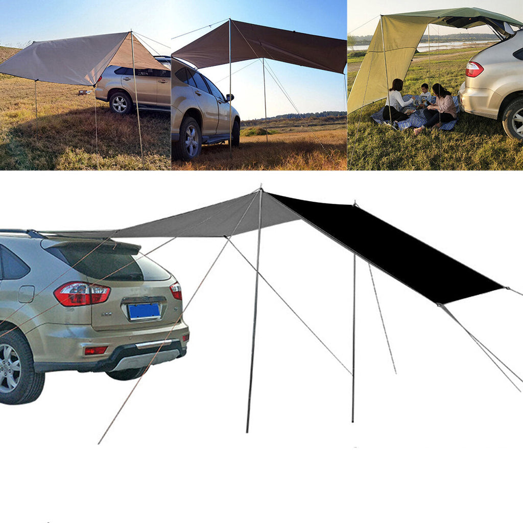 Car Side Awning Waterproof UV-proof Rooftop Tent Canopy for Outdoor Camping Travel