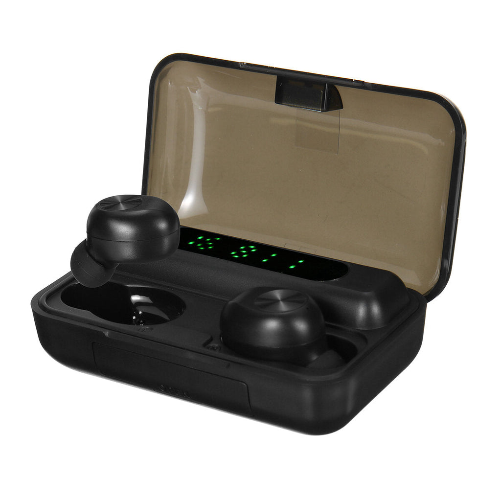 TWS Digital Display In-ear Mini Bluetooth Wireless Earphone Sport Noise Reduction Stereo Sound Headphone with Charging Case