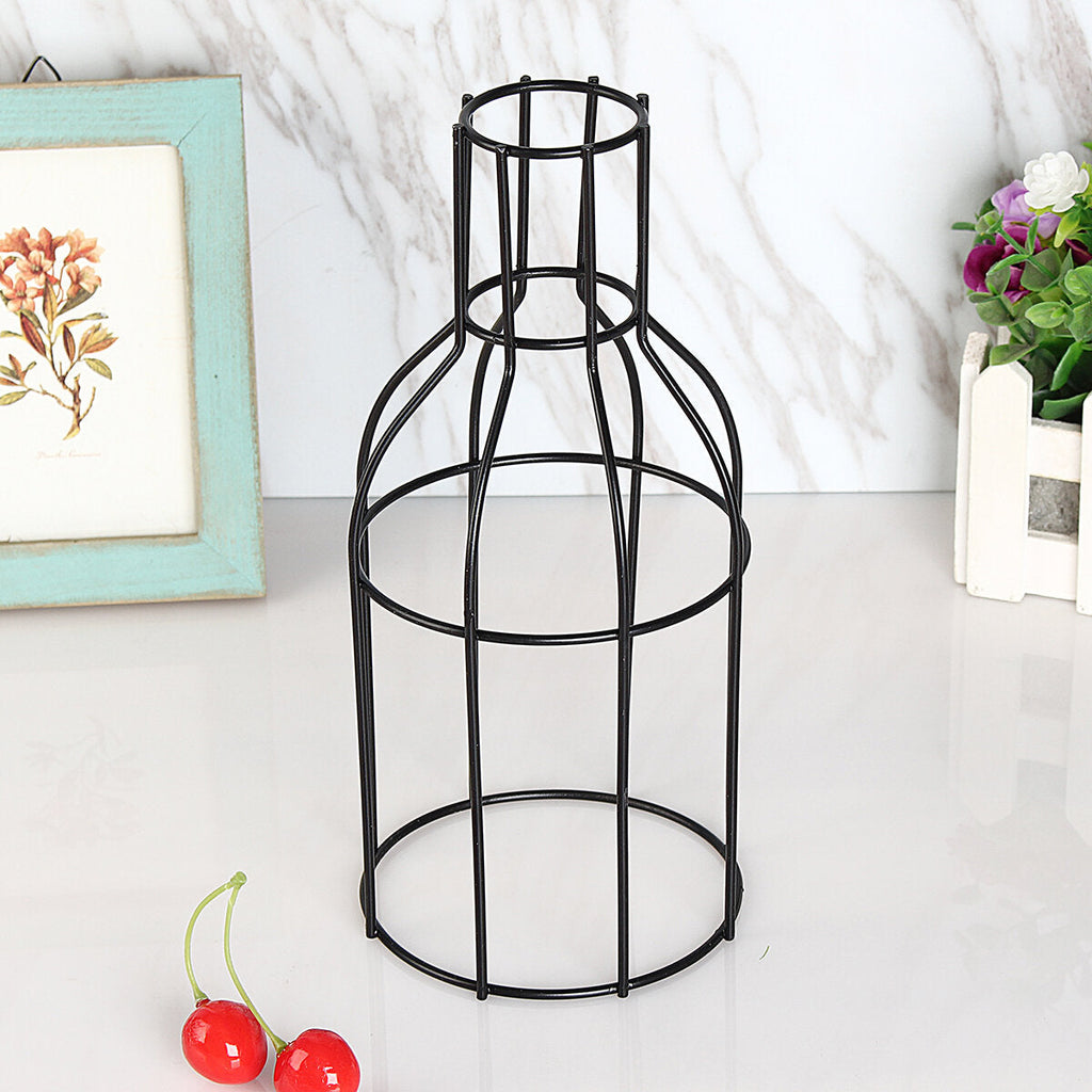 3D Nordic Metal Vase Glass Tube Hydroponic Plant Container Ornaments Home Decor