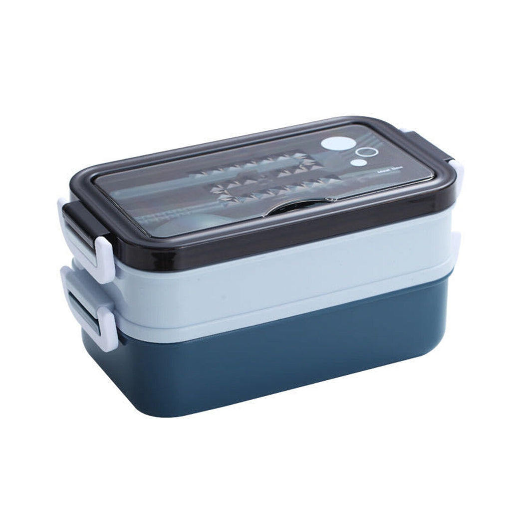 Lunch Box Bento 2 Layers Food Storage Container 304 Stainless Steel