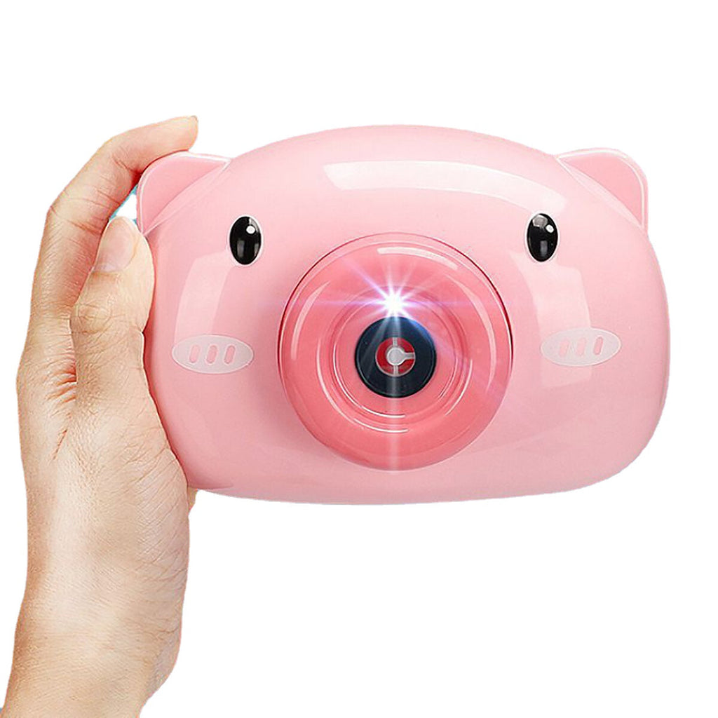 Automatic Cartoon Pig Camera Baby Bubble Machine Outdoor Automatic Maker Bubble Gifts for Kids and Girls