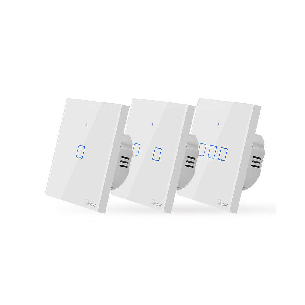 WIFI Wall Switch Smart Wall Touch Light Switch For Smart Home Work With Alexa Google Home EU/US/UK AC 100-240V 1/2/3 Gang TX