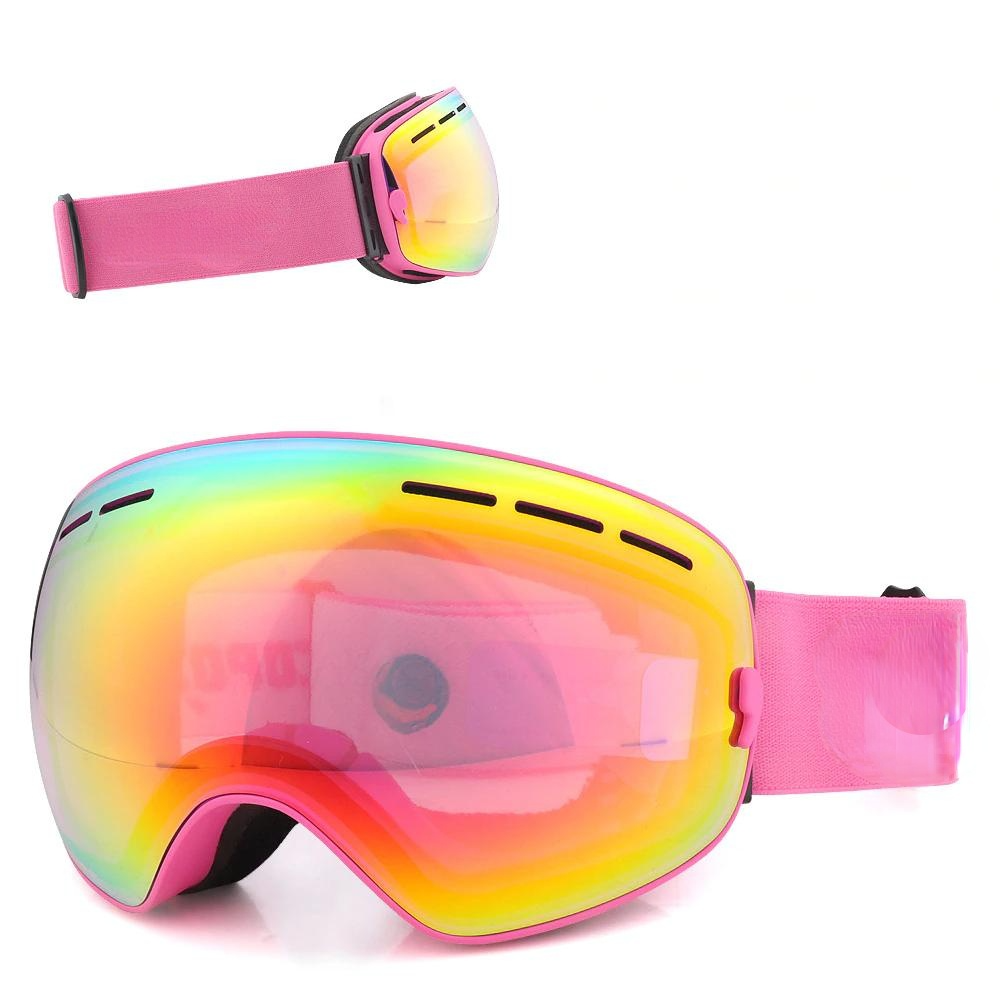 Ski Goggles Double Layers UV400 Anti-Fog Big Mask Glasses for Skiing Snowboard