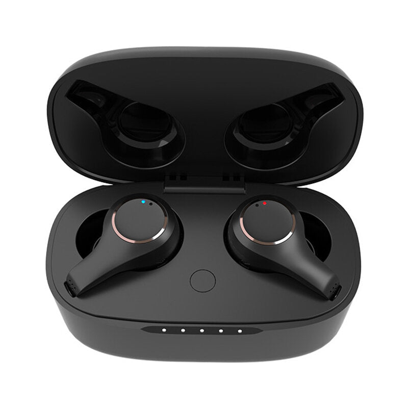 TWS Bluetooth 5.0 Earphone True Wireless Dual Mic Noise Cancelling Touch Control Earbuds Waterproof Headset With Charging Box