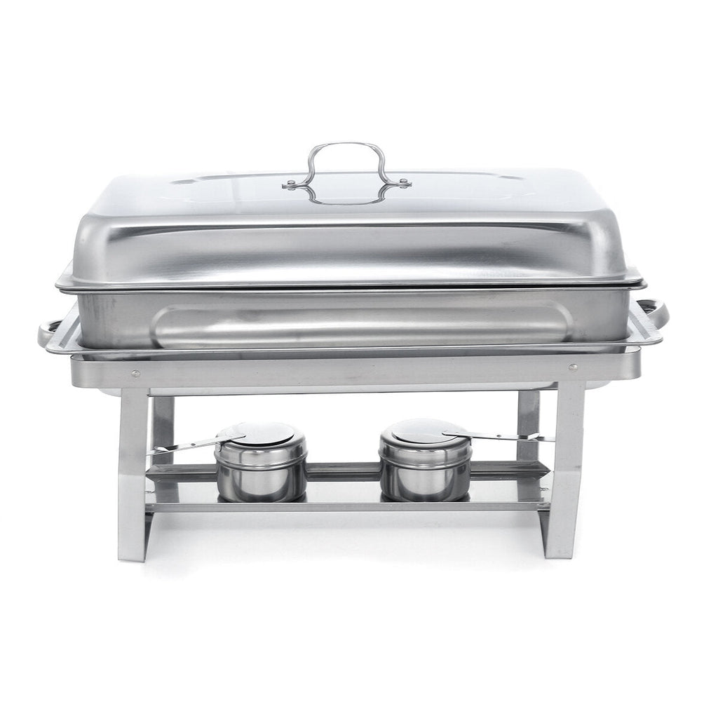 Folding Buffet Stove Stainless Steel Chafing Dish Food Warmer for Kitchen