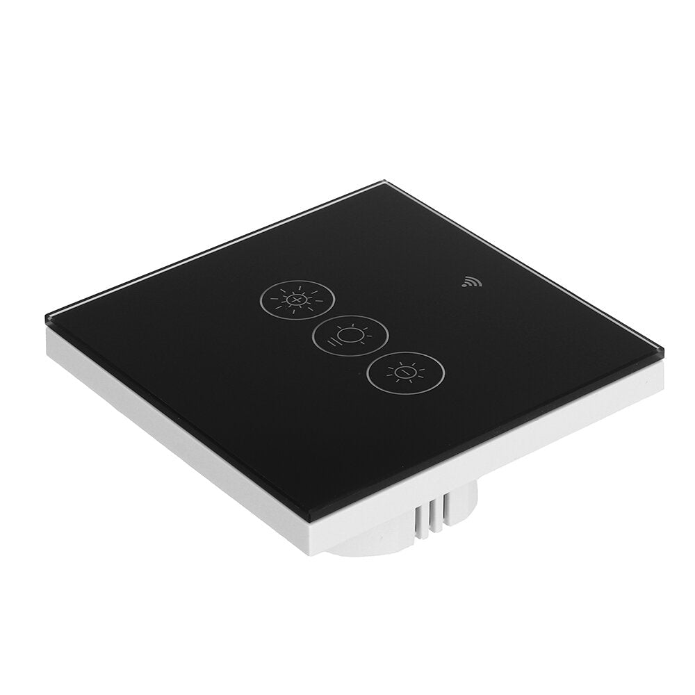 Black WiFi+RF Smart Light Dimmer Switch 2/3Way Muilti-Control Smart Life/Tuya APP Control Works with Alexa Google Voice Assistants