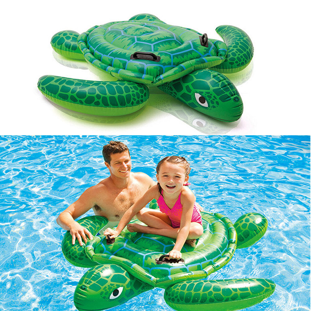 Children Swim Ring Inflatable Turtle Cartoon Float Seat Boat Baby Water Toy