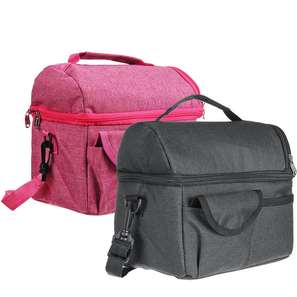 Portable Insulated Food Lunch Bag Cooler Box Picnic Bag Travel Carry Tote Shoulder Bag