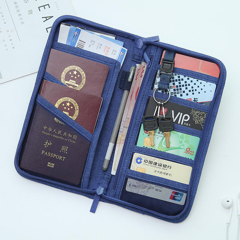 Passport ID Credit Card Holder Package Bill Note Organizer Wallet Storage Bag