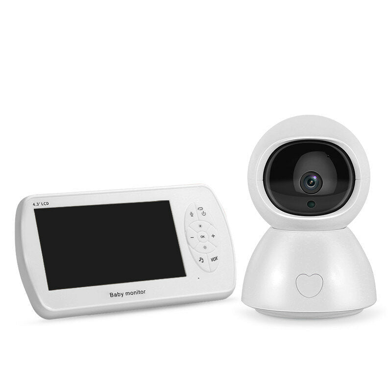 Wireless Digital Video Baby Monitor 4.3inch Display Screen 1080P Night Vision Two Way Audio USB Charging IP Camera