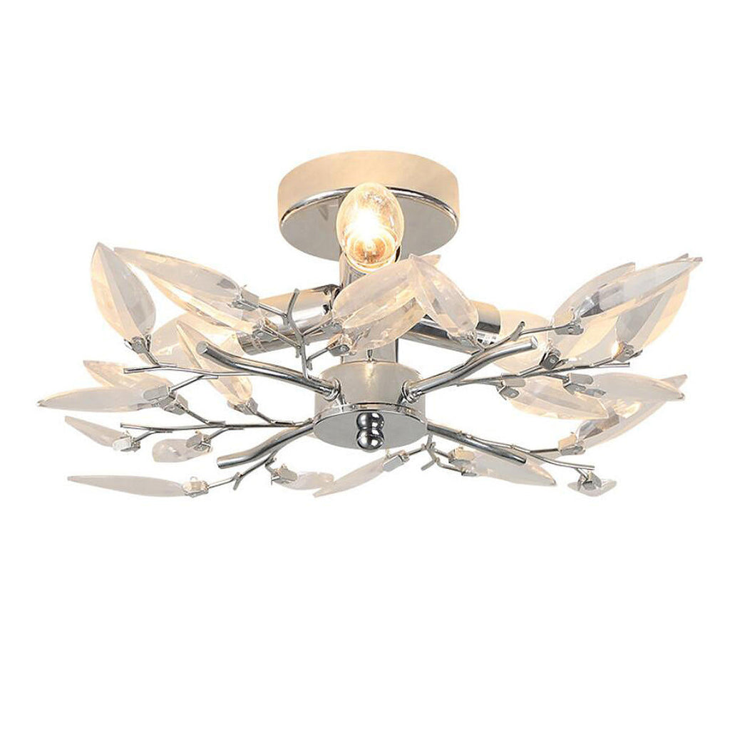 Acrylic Leaf Arms Ceiling Light LED Living Bedroom Room Lamp Fitting Lighting