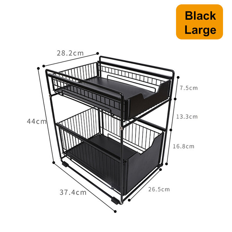 Bathroom Storage Rack Fridge Side Shelf 2 Layer Removable Kitchen Bathroom Organizer Shelf Gap Holder