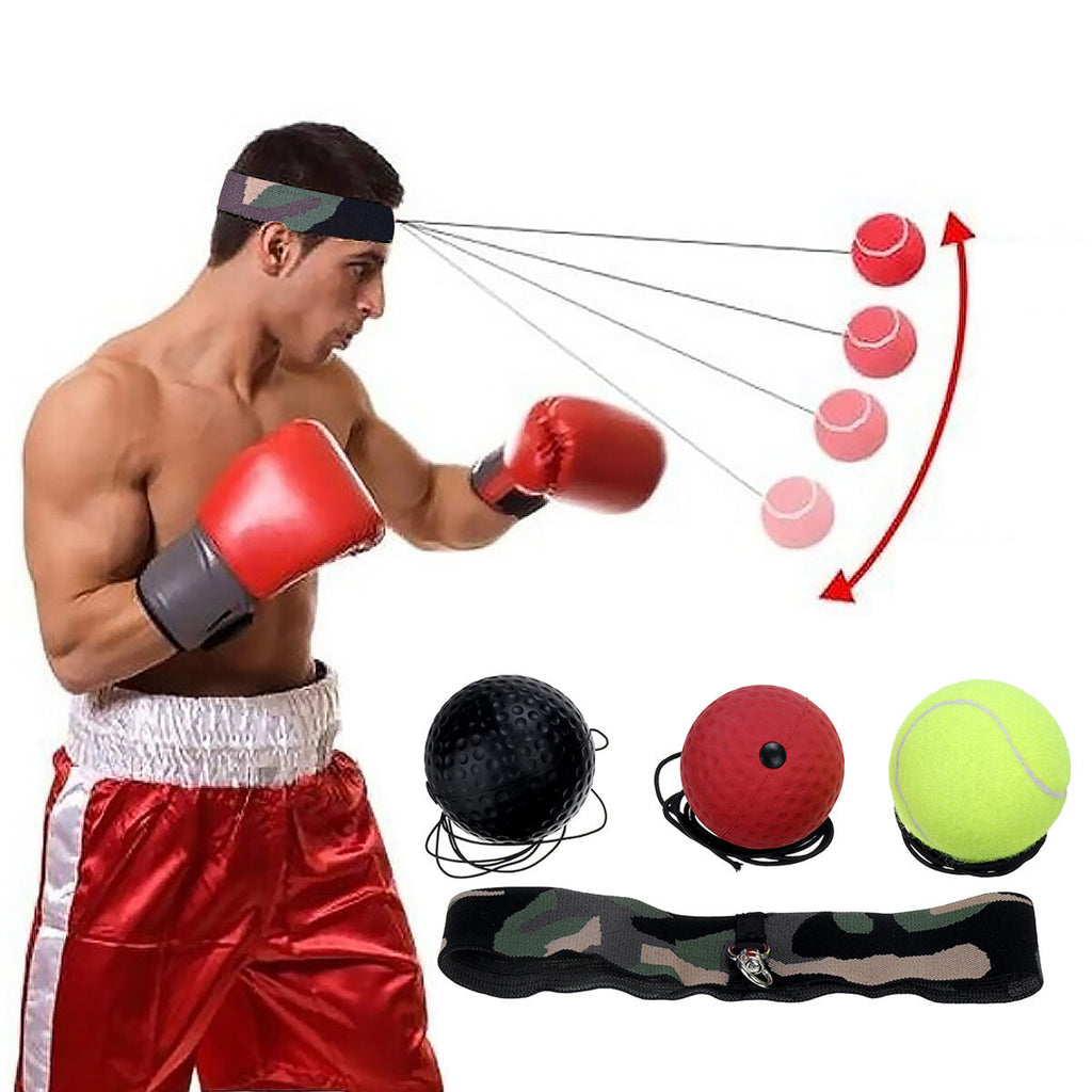 Boxing Speed Ball Boxing Reflex Ball Exercise Coordination with Headband Improve Reaction Gym Training Punching Workout Bag