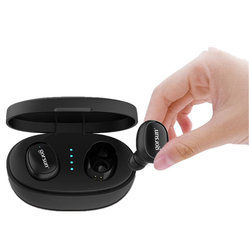 TWS Bluetooth 5.0 Earphone Hi-Fi Stereo Touch Control Portable Headphone with Dual Mic