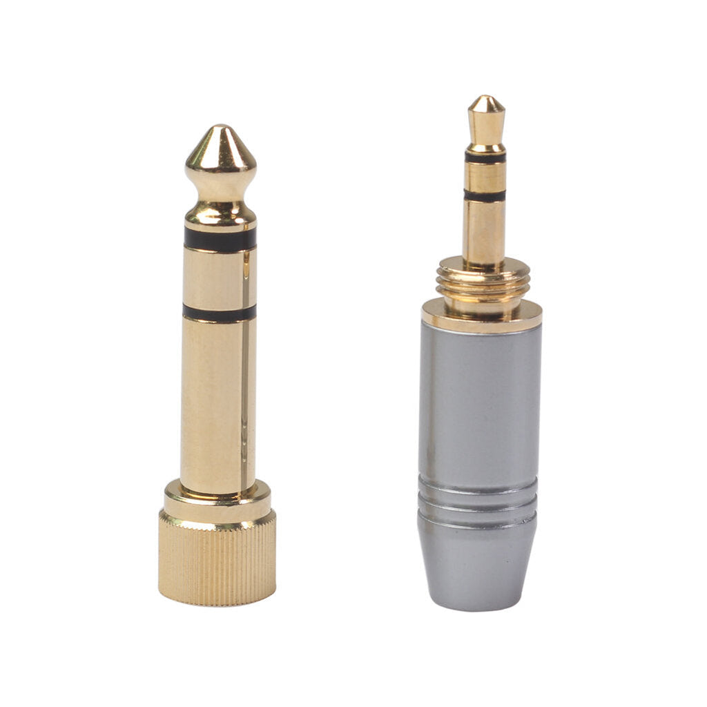 6.35mm Male to 3.5mm Female Audio Adapter 3.5mm Self-locking Plug Gold Plated Stereo Plug Audio Headphone Adapter